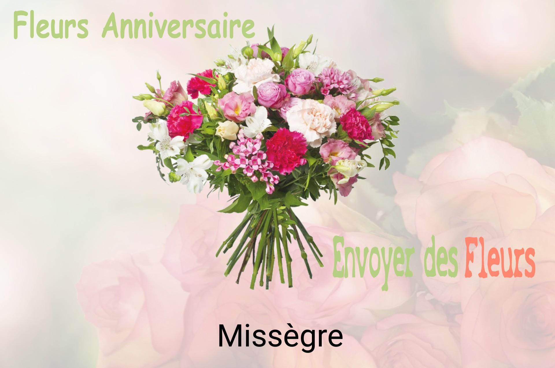 Bouquet de fleurs d’anniversaire livré à Missègre